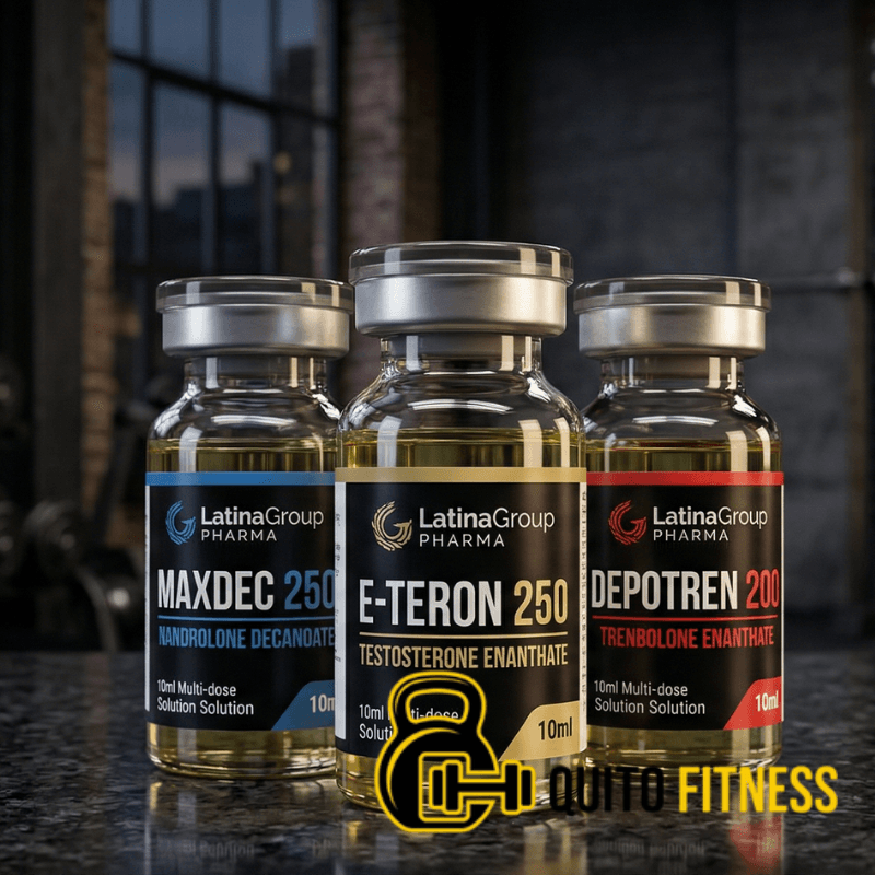 Combo Volumen y Fuerza Avanzada – LatinaGroup Pharma (Testosterona E + Deca + Tren E)