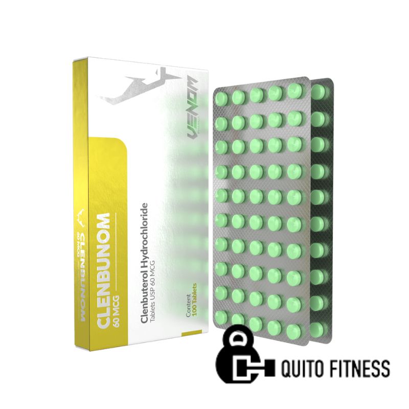 Clorhidrato de clenbuterol 60 mcg Venom Pharma 100 Tab