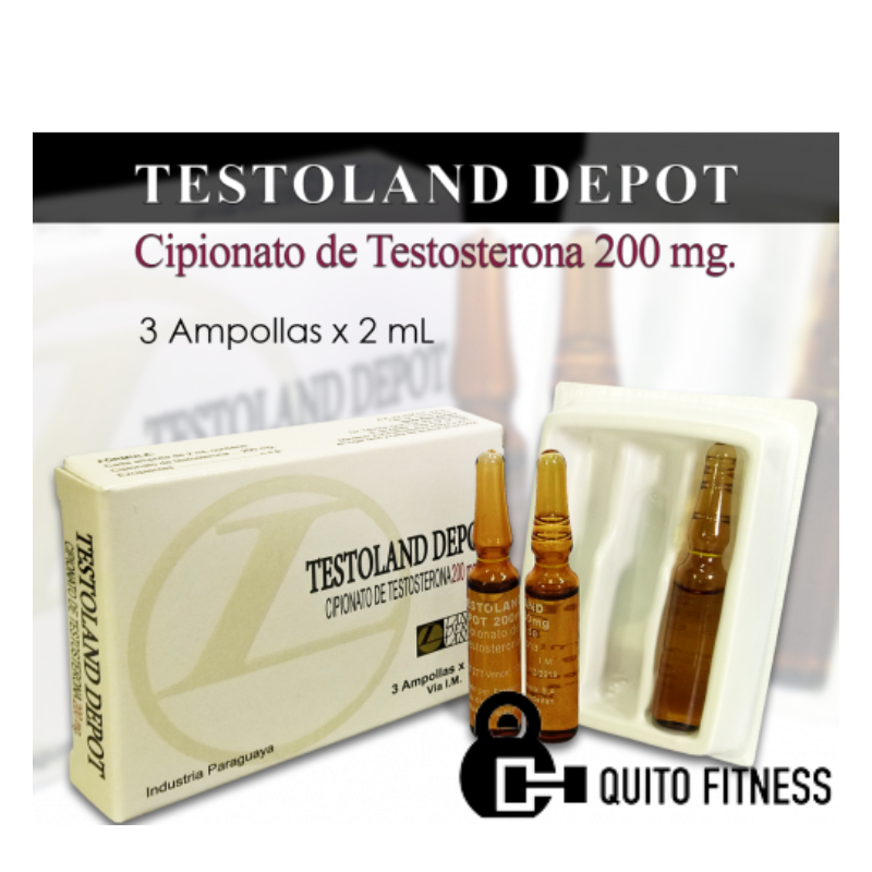 Testoland Depot 200MG  3 Ampollas X 2ML Cipionato de testosterona